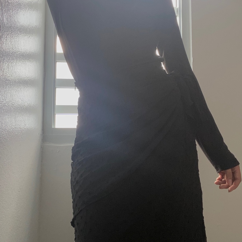 Black layered skirt